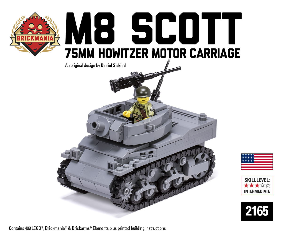 M8 Scott – 75mm Howitzer Motor Carriage | Brickmania Blog