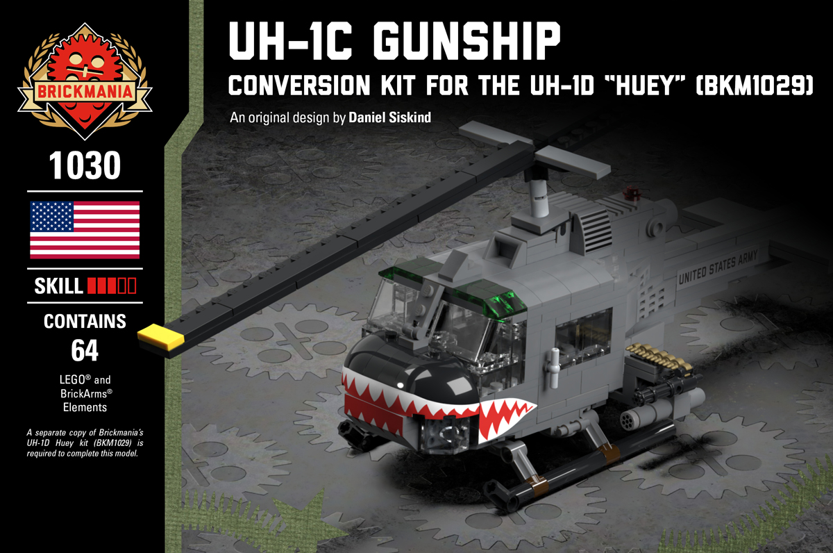 UH-1C Gunship – Conversion Kit for the UH-1D “Huey” | Brickmania Blog